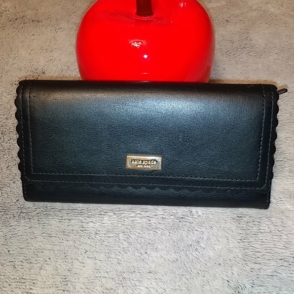 kate spade Handbags - Authentic Kate Spade black leather wallet